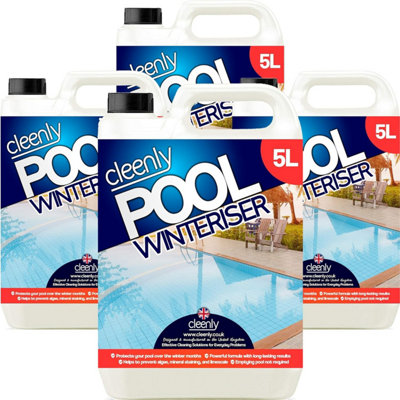 Cleenly Pool Winteriser Protects Your Pool Hot Tub Or Spa Throughout Winter Prevents Limescale Algae & Mineral Staining 20L from B&Q