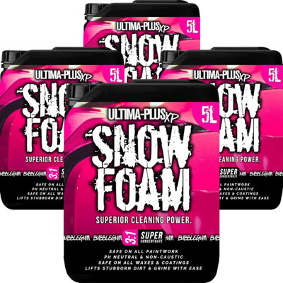 Ultima-Plus Xp Snow Foam Car Shampoo Ph Neutral WashSuper Thick Foam Pre-WashBubblegum Fragrance 20L from B&Q