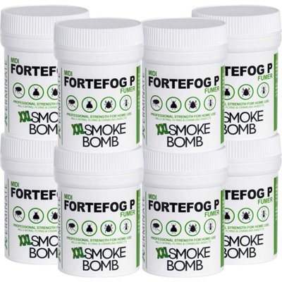 Xterminate Xxl Smoke Bomb Insect Killer Fogger Fumer For Bed Bugs8 Pack from B&Q