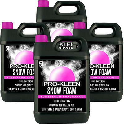 Pro-Kleen Snow FoamProduces Thick Foam To Remove DirtGrimeGrease And More 20L Bubblegum from B&Q
