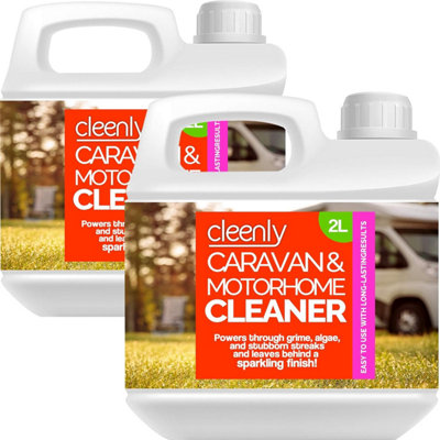 B&Q -  Caravan And Motorhome Cleaner Easy To Use Formula To Remove Black Streaks Dirt Grime And Algae (4 Litres)