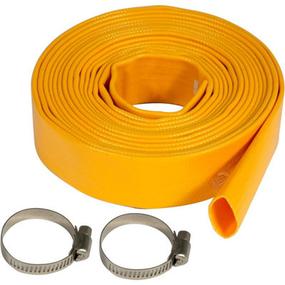 Pro-Kleen Pvc Heavy Duty Layflat Submersible Pump Hose For Flood WaterHot TubsPonds 10M from B&Q