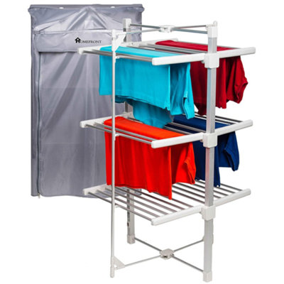 Homefront Electric Heated Clothes Airer Dryer Rack 330W Indoor 3-Tier Drier With Zip Up Cover For Even Faster Drying from B&Q