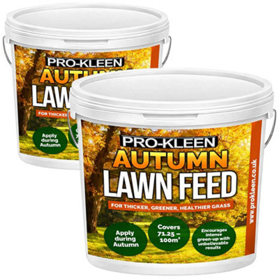 Pro-Kleen Autumn Lawn Feed FertiliserEncourages Grass Green Up & Prevents Lawn DiseaseCovers Up To 200M2 5Kg from B&Q