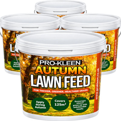 Pro-Kleen Autumn Lawn Feed Fertiliser - Encourages Grass Green Up & Prevents Lawn Disease - Covers Up To 400M2 10Kg