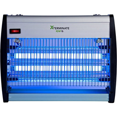 Xterminate 16W Electric Fly Killer Zapper With Bright Uv Bulbs Wall MountableKills FliesBugsMosquitoes And Wasps from B&Q