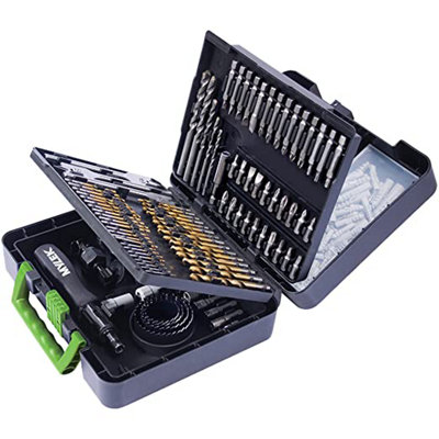 Mylek 204 Piece Drill Bit And Screwdriver Accessory Set from B&Q
