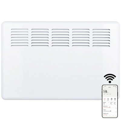 B&Q -  Panel Heater 1.5Kw Eco Smart Wifi App Radiator Electric Low Energy With Timer And Thermostat
