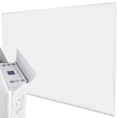 Mylek Wall Mounted Slimline White Panel Heater 2000W Daily And Weekly TimerDigital Thermostat from B&Q