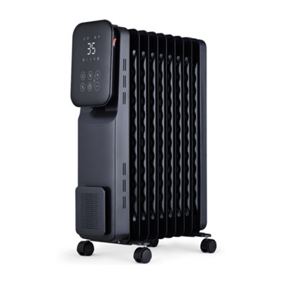 Mylek Oil-Filled Digital Wi-Fi Enabled Heater - 3 Heat Settings & 24-Hour Timer 2000W