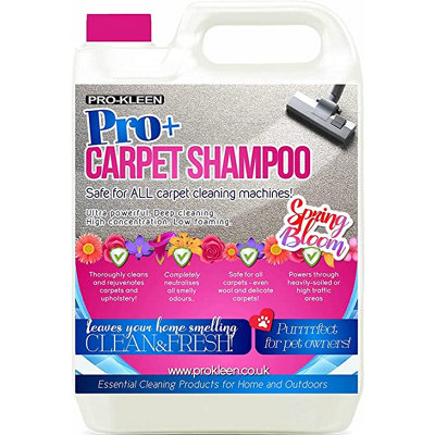 Pro-Kleen Pro+ Carpet Shampoo And Upholstery Cleaning Solution 4 In 1 Concentrate Removes Pet Odour from B&Q