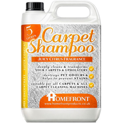 Homefront Carpet ShampooDeeply Cleans Carpets To Remove Stains And Odours Citrus Fragrance from B&Q