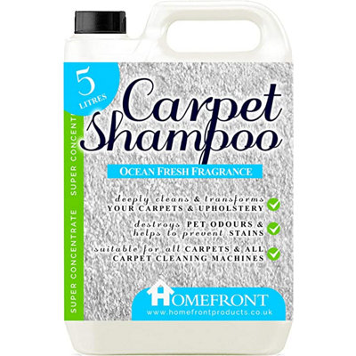 Homefront Carpet ShampooDeeply Cleans Carpets To Remove Stains And Odours Ocean Fragrance from B&Q