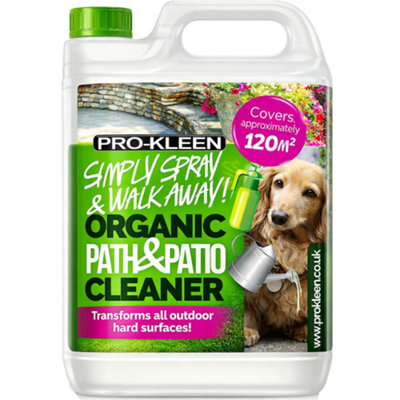 Pro-Kleen Simply Spray And Walk Away Organic Path And Patio Cleaner Concentrate Fluid 5L Safe For Pets And Children from B&Q