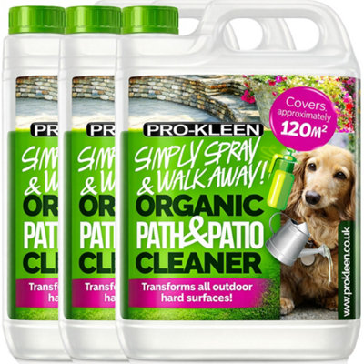 Pro-Kleen Simply Spray And Walk Away Organic Path And Patio Cleaner Concentrate Fluid 15L Safe For Pets And Children from B&Q