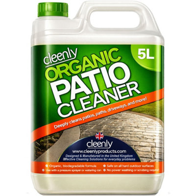 Cleenly Organic Patio CleanerFor PatiosDrivewaysPaths & MoreContains No Bleach Or Harsh Chemicals 5L from B&Q