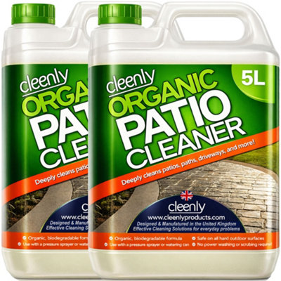 Cleenly Organic Patio CleanerFor PatiosDrivewaysPaths & MoreContains No Bleach Or Harsh Chemicals 10L from B&Q