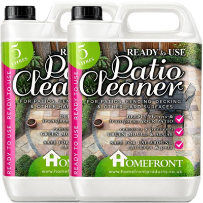 Homefront Ready To Use Patio CleanerEasy To Use Fluid Deeply Cleans To Remove Dirt & Grime 10L from B&Q
