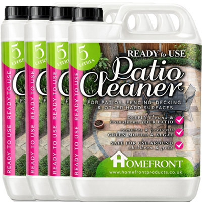 Homefront Ready To Use Patio CleanerEasy To Use Fluid Deeply Cleans To Remove Dirt & Grime 15L from B&Q