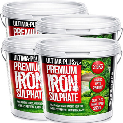 Ultima-Plus Xp Premium Iron SulphateGreens Grass And Hardens Turf Makes Up To 1000L & Covers Up To 1000M2(10Kg) from B&Q