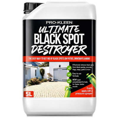 B&Q -  Ultimate Black Spot Remover Rapid Acting Patio Driveway Block Paving CleanerNo1 Fast Acting Solution 5L