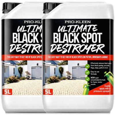 B&Q -  Ultimate Black Spot Remover Rapid Acting Patio Driveway Block Paving CleanerNo1 Fast Acting Solution 10L