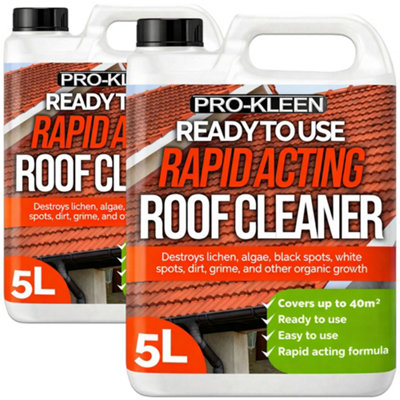 Pro-Kleen Rapid Acting Roof CleanerRemoves DirtGrimeLichenBlack Spots And MoreEasy And Ready To Use Formula (10 L)