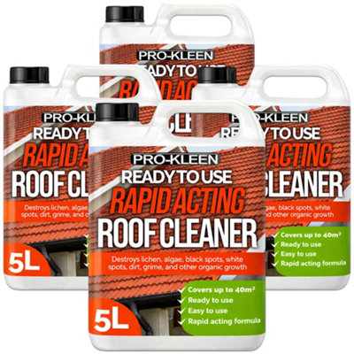 Pro-Kleen Rapid Acting Roof CleanerRemoves DirtGrimeLichenBlack Spots And MoreEasy And Ready To Use Formula (20L)