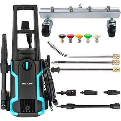 Pro-Kleen Pressure Washer For Patio And Car 1600W With Chassis Undercarriage Cleaner And Lance With 5 Spray Adapters from B&Q