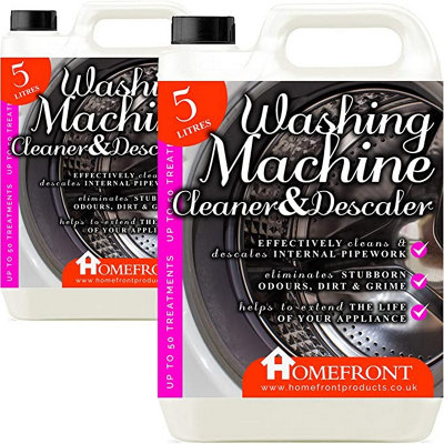 Homefront Washing Machine Cleaner & DescalerCleansDescales & Removes Smelly Odours (10 Litres) from B&Q