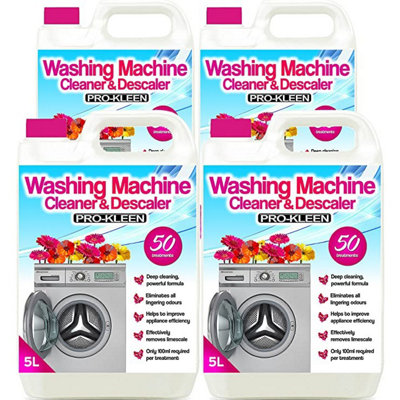 Pro-Kleen Washing Machine Cleaner And Descaler50 TreatmentsRemoves Smells Caused By MouldMildew & Damp & Grease 20L from B&Q