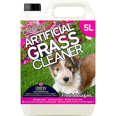 Cleenly Artificial Grass Cleaner For DogsEliminates Pet Urine Stains And OdoursFresh Bouquet Fragrance (5 Litres) from B&Q