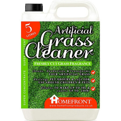Homefront Artificial Grass CleanerCleans And Sanitises Artificial Grass To Remove GermsStainsOdours& Urine. Cut Grass 5L from B&Q