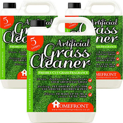Homefront Artificial Grass CleanerCleans And Sanitises Artificial Grass To Remove GermsStainsOdours& Urine. Cut Grass 15L from B&Q