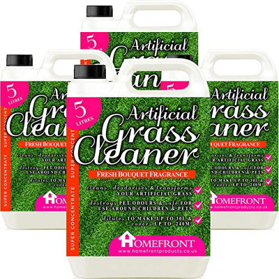 Homefront Artificial Grass CleanerCleans And Sanitises Artificial Grass To Remove GermsStainsOdours& Urine. Bouquet 20L from B&Q