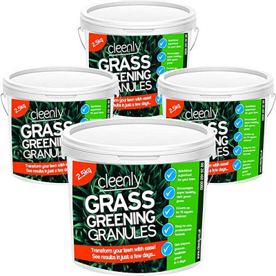 Cleenly Grass Greening Granules Lawn FertiliserSuperfood To Make Grass GreenerStronger & Healthier 10Kg from B&Q