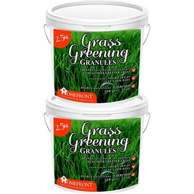 Homefront Grass Greening Granules Lawn FertiliserStrengthensGreens And Creates Healthier Grass 5Kg from B&Q