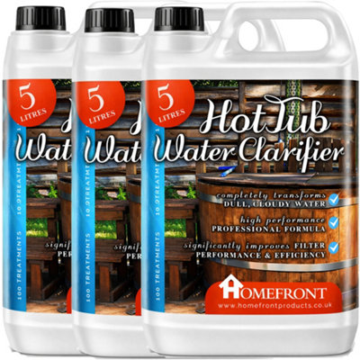 Homefront Hot Tub Water ClarifierTransforms Dull & Cloudy Water Hot TubsSpas And Pools 15L from B&Q