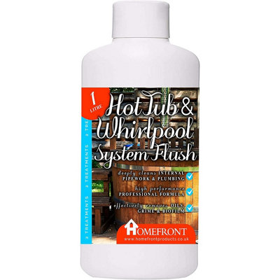 Homefront Hot Tub & Whirlpool System FlushRemoves DirtGrime And Odour From Internal Pipework 1L from B&Q