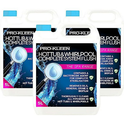 15L Of Pro-Kleen Hot Tub & Whirlpool Complete System Flush Cleaner from B&Q