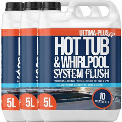 Ultima-Plus Xp Hot Tub And Whirlpool System FlushDeeply Cleans To Remove DirtBacteria & Grime From Pipework 15L from B&Q