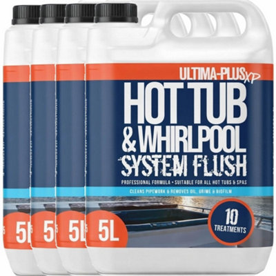 Ultima-Plus Xp Hot Tub And Whirlpool System FlushDeeply Cleans To Remove DirtBacteria & Grime From Pipework 20L from B&Q