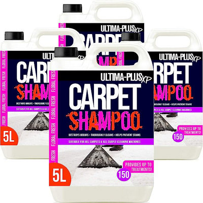 Ultima-Plus Xp Carpet Cleaning ShampooHigh Concentrate Cleaning Solution For All Carpets Floral 20L from B&Q