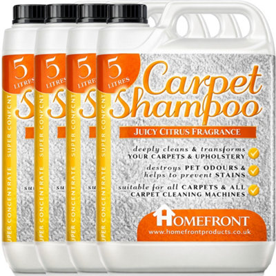 Homefront Carpet ShampooDeeply Cleans Carpets To Remove Stains And Odours Citrus Fragrance 20L from B&Q