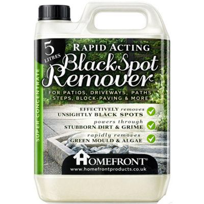 Homefront Black Spot Remover Rapid Acting Patio And Driveway CleanerRemoves Black Spots Quickly And Easily 5L