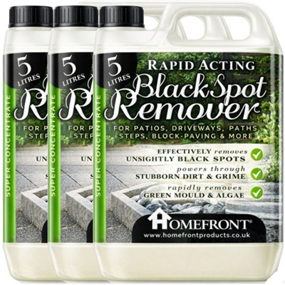 Homefront Black Spot Remover Rapid Acting Patio And Driveway CleanerRemoves Black Spots Quickly And Easily 15L