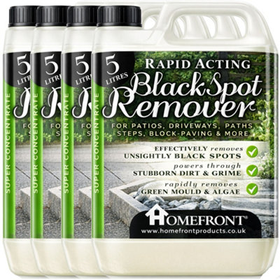 Homefront Black Spot Remover Rapid Acting Patio And Driveway CleanerRemoves Black Spots Quickly And Easily 20L