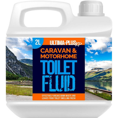 Ultima-Plus Xp Caravan & Motorhome Blue Toilet Chemical Fluid Solution Cleaner  2L from B&Q