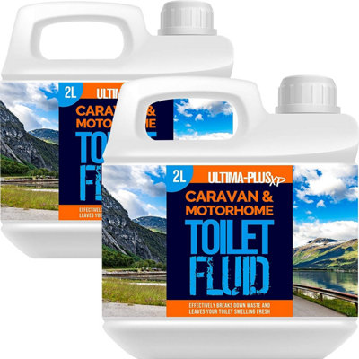 Ultima-Plus Xp Caravan & Motorhome Blue Toilet Chemical Fluid Solution Cleaner 4L from B&Q