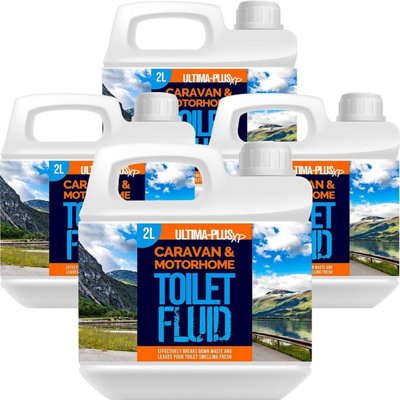 Ultima-Plus Xp Caravan & Motorhome Blue Toilet Chemical Fluid Solution Cleaner 8L from B&Q